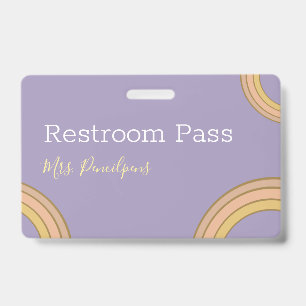 Badge Passe-main mignonne Personnalisée Boho pourpre Rai