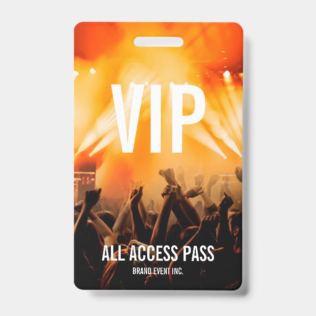 Badge Passeport accès total VIP Concert (Avant)