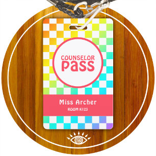 Badge Passeport de conseiller de classe personnalisé ens