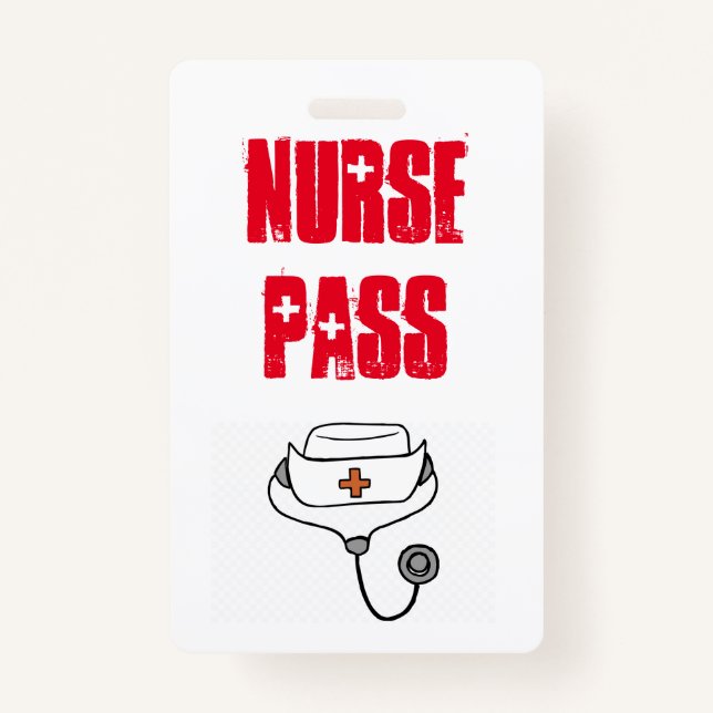 Badge Passeport de l'infirmière scolaire (Devant)