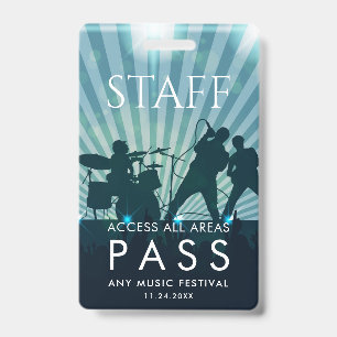 Badge Passeport tout accès employé Festival de musique S
