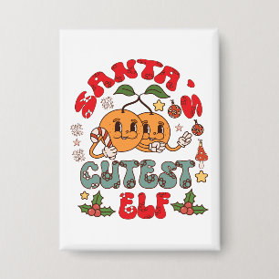 Badge Père Noël Cutest Elf Sublimation-80881