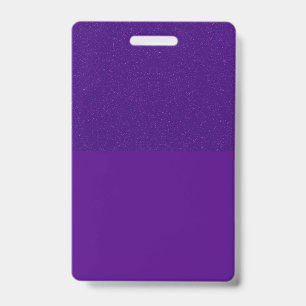Badge personnalisé avec bruit de scintillement vio