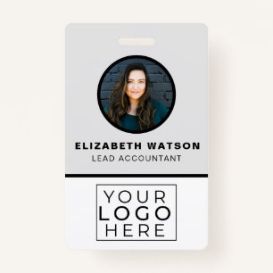 Badge Personnalisé Avec Code QR Votre Logo Entreprise Em