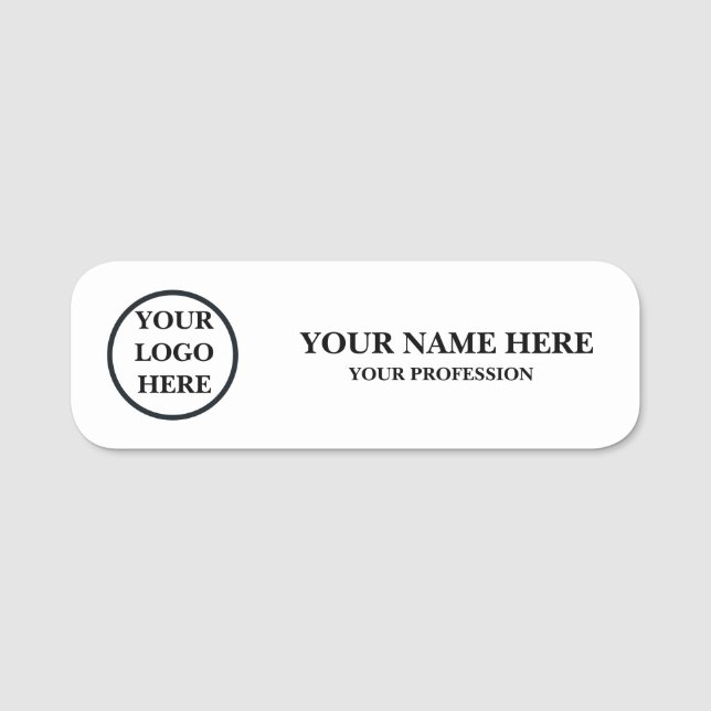 Badge personnalisé avec logo pour employés (Devant)