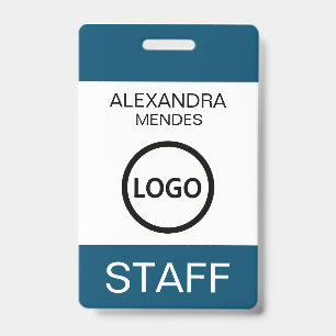 Badge Personnalisé avec Logo pour le Personnel d'É