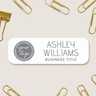 Badge Personnalisé avec Logo pour Personnel Modern