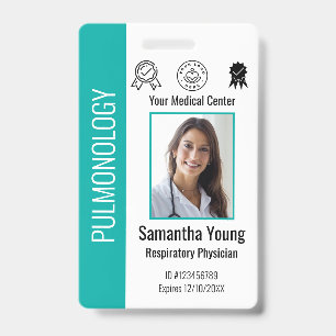 Badge personnalisé d'employé d'hôpital avec logo e