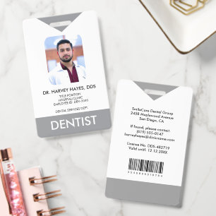 Badge Personnalisé Dentiste Dentaire Personnel Médical G