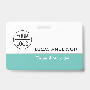Badge personnalisé en plastique rigide avec pince 