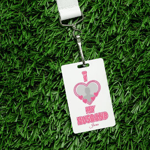 Badge Personnalisé J'aime mon mari – Ajouter une photo e
