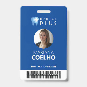 Badge personnalisé - Logo, Photo, Nom et Code-barr