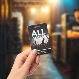 Badge personnalisé pour accès total à un événement