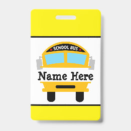Badge Personnalisé pour Enfants Rentrant à l'École