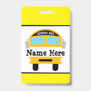 Badge Personnalisé pour Enfants Rentrant à l'École