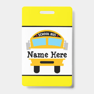 Badge Personnalisé pour Enfants Rentrant à l'École