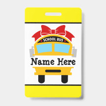 Badge Personnalisé pour Enfants Rentrant à l'École