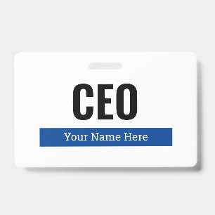 Badge personnalisé pour entreprise avec pince