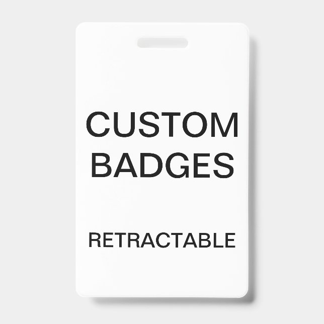 Badge personnalisé RÉTRACTABLE AVEC PINCE PERSONNA (Avant)