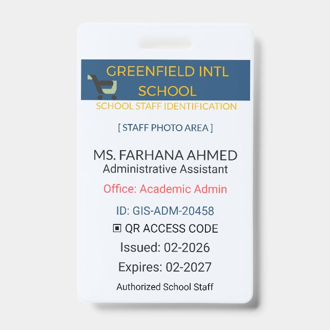 Badge Personnalisé Teacher Badge | Secure (Front)