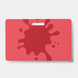 Badge personnalisé Tomato-Red Splash