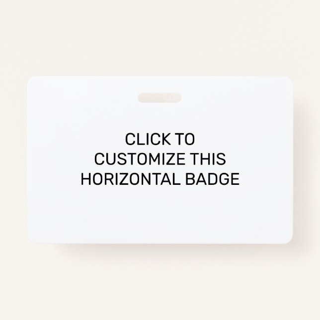 BADGE PERSONNALISER DE CETTE BANDE HORIZONTALE (Devant)