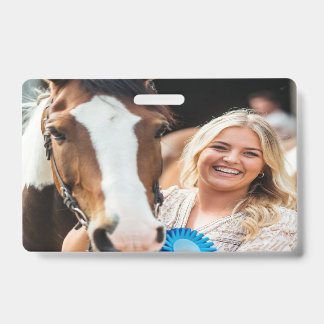 Badge Personnaliser la photo de cheval de concours de bé