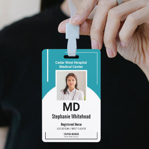 Badge Personnaliser l'ID photo de l'employé Médicale B