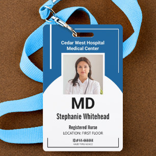 Badge Personnaliser l'ID photo de l'employé Médicale R
