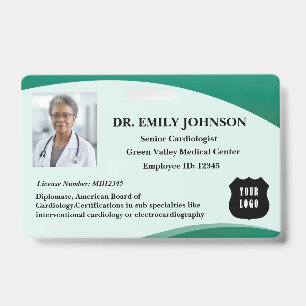 Badge Personnaliser Logo Docteur Chirurgien Médecin