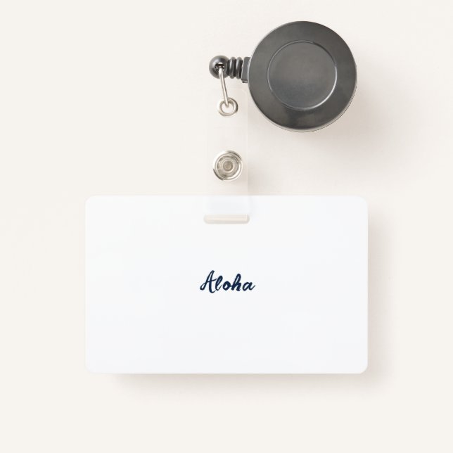 Badge Personnaliser ou Customiser (Front with Retractable)