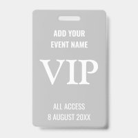 Personne très importante VIP Music Festival Grey
