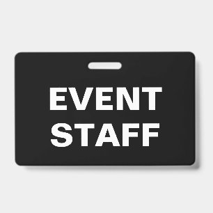 Badge Personnel d'événement d'entreprise