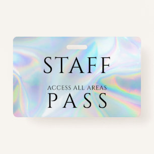 Badge Personnel Holographique Carte d'accès Nom de l'emp