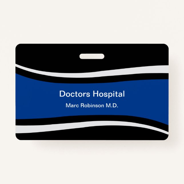 Badge Personnel Médicale Insignes d'identité modernes (Devant)