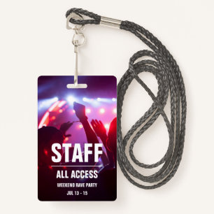 Badge Personnel personnalisé Insigne de carte de conce