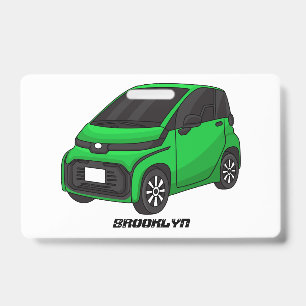 Badge Petite voiture verte de taille micro