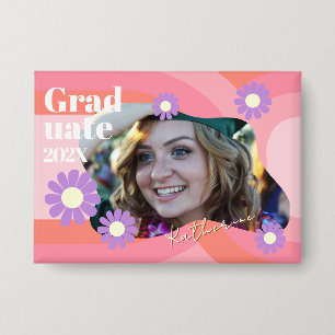 Badge Photo de diplômée Daisy