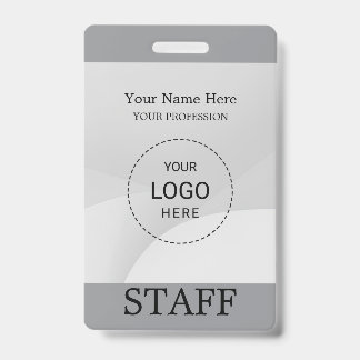 Badge photo d'employé de société personnalisé styl
