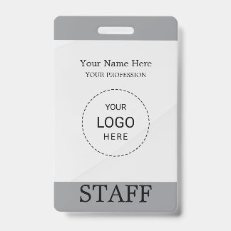Badge photo d'employé de société personnalisé styl