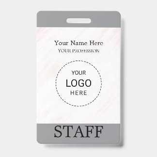 Badge photo d'employé de société personnalisé styl