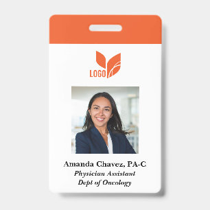 Badge Photo d'employé d'Orange Business