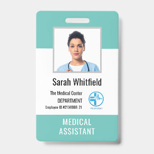 Badge Photo d'employé personnalisé et ID du logo de l'hô