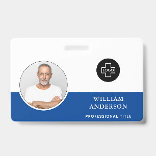 Badge Photo d'employé personnalisé Logo de l'entreprise 