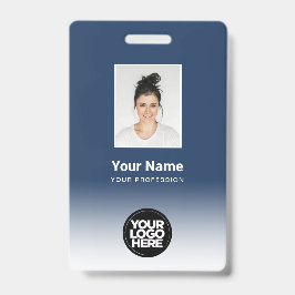 Badge Photo d'employé personnalisée avec dégradé
