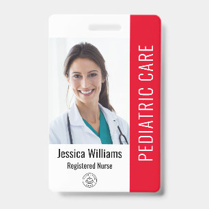 Badge Photo d'identité d'employé avec détails personnali