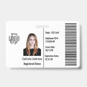 Badge Photo d'identité d'employé de société personnalisé