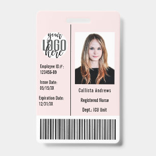 Badge Photo d'identité d'employé de société personnalisé