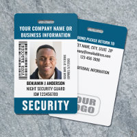 Photo d'identité personnalisée pour agent de sécur