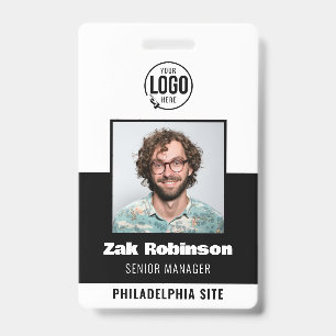 Badge Photo d'identité professionnelle d'un employé noir